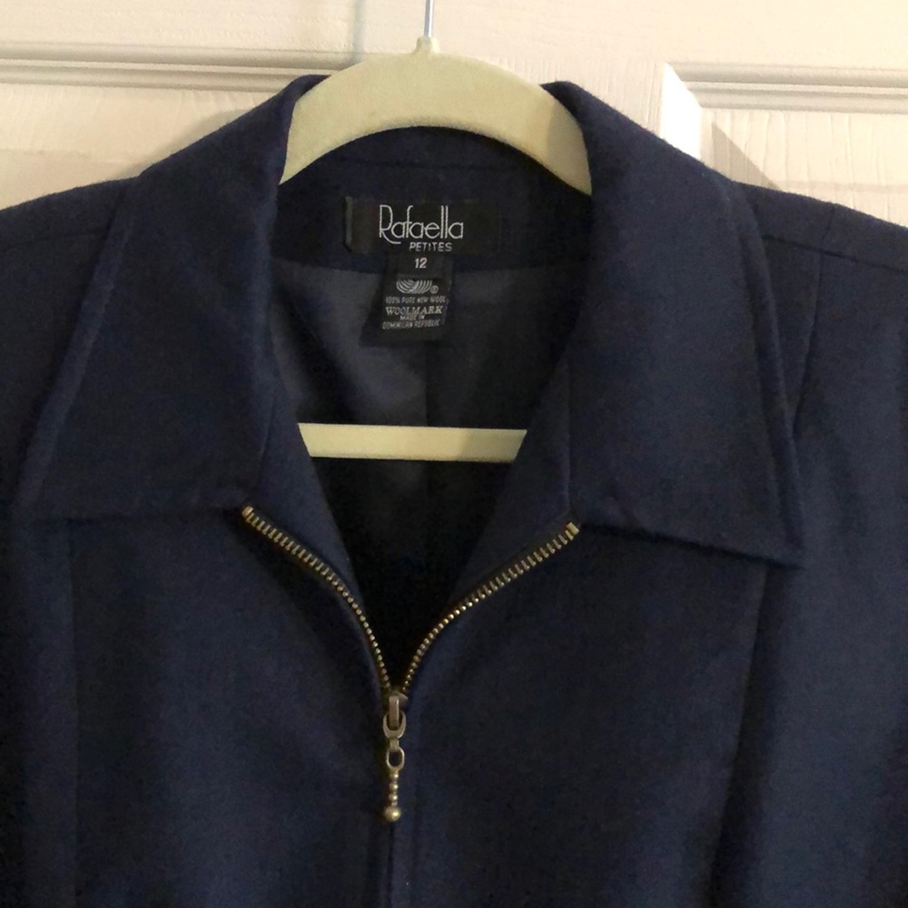 Navy wool blazer - Picture 2 of 3